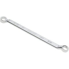 Proto - 1/2" x 9/16" 12 Point Box Wrench - Double End, 53/64" Head Diam x 3/4" Head Thickness, 8-7/8" OAL, Steel, Polished Finish, 15° Offset - Caliber Tooling