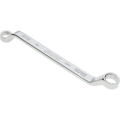 Proto - 5/8 x 11/16" 12 Point Box Wrench - Double End, 29/32" Head Diam x 1" Head Thickness, 9-3/4" OAL, Steel, Polished Finish, 15° Offset - Caliber Tooling