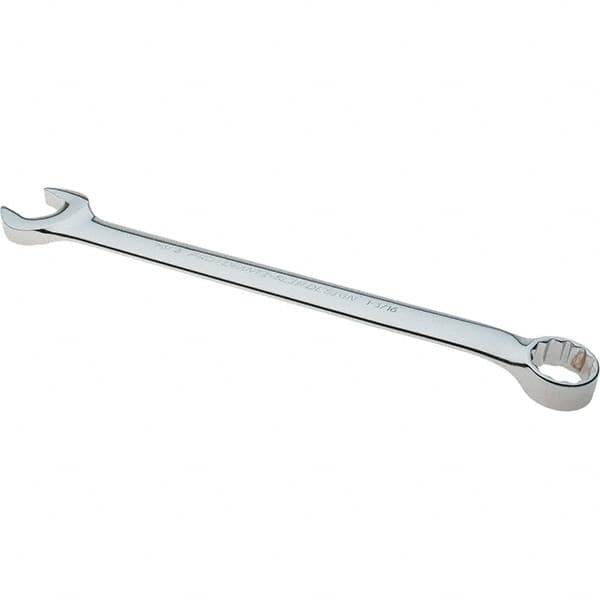 Proto - 1-3/16" 12 Point Combination Wrench - 15° Offset Angle, 15-7/8" OAL, Steel, Full Polish Finish - Caliber Tooling