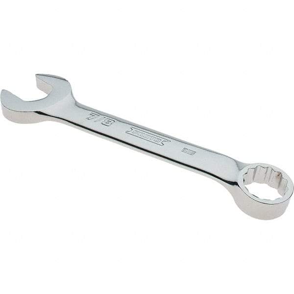 Proto - 7/8" 12 Point Combination Wrench - 15° Offset Angle, 8" OAL, Steel, Full Polish Finish - Caliber Tooling