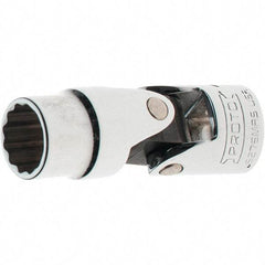 Proto - 3/8" Drive, Standard Hand Socket - 12 Points, 2-1/8" OAL, Steel, Full Polish Finish - Caliber Tooling