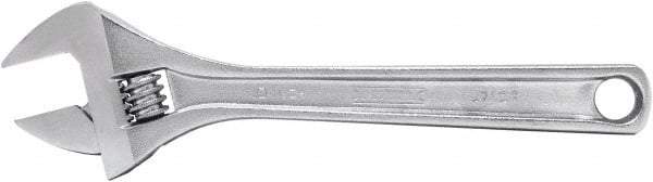 Proto - 1-5/16" Jaw Capacity, 10" Standard Adjustable Wrench - Steel, Polished Finish, 10" OAL - Caliber Tooling