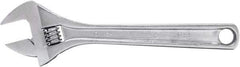 Proto - 1-5/16" Jaw Capacity, 10" Standard Adjustable Wrench - Steel, Polished Finish, 10" OAL - Caliber Tooling