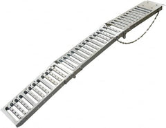 Erickson Manufacturing - 72" Long x 9" Wide, 1,000 Lb Capacity, Foldable Truck Ramp - Steel, For All Vehicles - Caliber Tooling