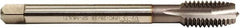 Emuge - 3/4-10 UNC, 3 Flute, TiCN Finish, HSS-E Spiral Point Tap - Plug Chamfer, Right Hand Thread, 4.921" OAL, 1.181" Thread Length, 0.59" Shank Diam, 2B/3B Class of Fit - Exact Industrial Supply