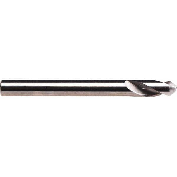 Emuge - 5/8" Body Diam, 90°, 4" OAL, Solid Carbide Spotting Drill - Caliber Tooling