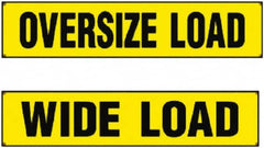 Erickson Manufacturing - Vinyl Wide/Oversized Load Banner - 18" Wide x 84" Long, Yellow & Black, For Use with Trucks - Caliber Tooling