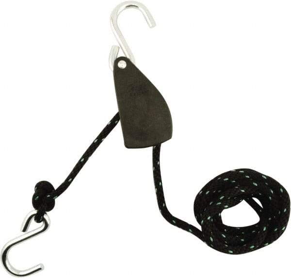 Erickson Manufacturing - Nylon Tite Rope Pulley - 1/2" Wide x 144" Long, Black, For Use with Pick Ups - Caliber Tooling