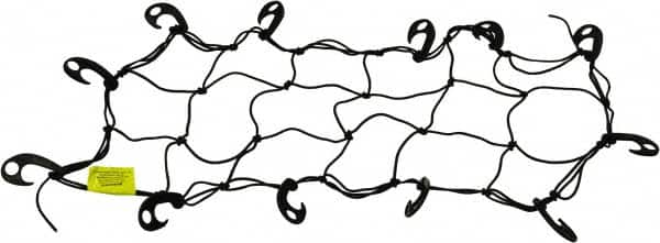 Erickson Manufacturing - Rubber Cargo Net - 30" Wide x 15" Long, Black, For Use with ATV's - Caliber Tooling