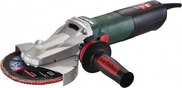 Metabo - 6" Wheel Diam, 9,600 RPM, Corded Angle & Disc Grinder - 5/8-11 Spindle, 13.5 Amps - Caliber Tooling