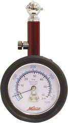 Milton - 0 to 60 psi Dial Ball Tire Pressure Gauge - 2 psi Resolution - Caliber Tooling