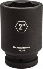 GearWrench - 1" Drive 2-9/16" Deep Impact Socket - 6 Points, 3-22/57" OAL - Caliber Tooling