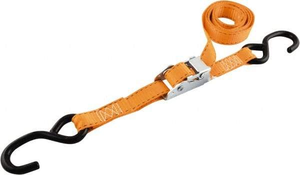 Erickson Manufacturing - 6' Long x 1" Wide, 2,000 Lb Basket Capacity, Polyester & Steel Web Sling - Orange - Caliber Tooling