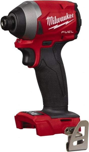 Milwaukee Tool - 18 Volt, 1/4" Drive, 167 Ft/Lb Torque, Cordless Impact Driver - 3600 RPM, Lithium-Ion, Bare Tool - Caliber Tooling