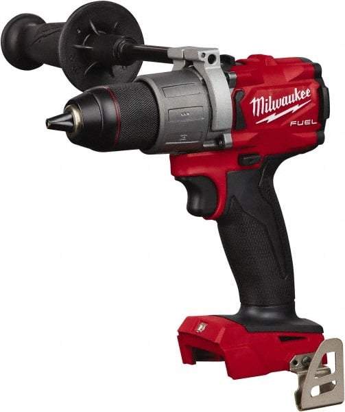 Milwaukee Tool - 18 Volt 1/2" Chuck Pistol Grip Handle Cordless Drill - 0-550 & 0-2000 RPM, Single-Sleeve Ratcheting Chuck, Reversible, Lithium-Ion Batteries Not Included - Caliber Tooling