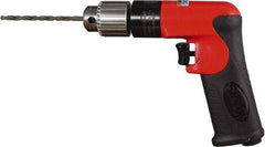 Sioux Tools - 1/4" Keyed Chuck - Pistol Grip Handle, 23,000 RPM, 12 LPS, 0.5 hp, 90 psi - Caliber Tooling