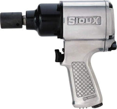 Sioux Tools - 1/2" Drive, 7,500 RPM, 500 Ft/Lb Torque Impact Wrench - Pistol Grip Handle, 1,100 IPM, 4.8 CFM, 90 psi, 1/4" Inlet - Caliber Tooling