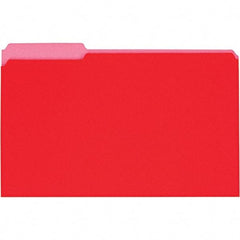 UNIVERSAL - 9-5/8 x 14-3/4", Legal, Red, File Folders with Top Tab - 11 Point Stock, 1/3 Tab Cut Location - Caliber Tooling