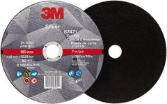 3M - 7" Ceramic Cutoff Wheel - 0.045" Thick, 7/8" Arbor, Use with Angle Grinders - Caliber Tooling