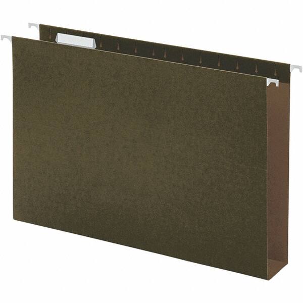 UNIVERSAL - 9-5/8 x 14-3/4", Legal, Standard Green, Hanging File Folder - 11 Point Stock, 1/5 Tab Cut Location - Caliber Tooling