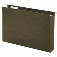 UNIVERSAL - 9-5/8 x 14-3/4", Legal, Standard Green, Hanging File Folder - 11 Point Stock, 1/5 Tab Cut Location - Caliber Tooling