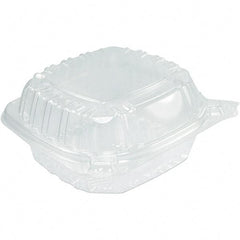 DART - 13-51/64 oz Hinged Clear Containers - Clear - Caliber Tooling