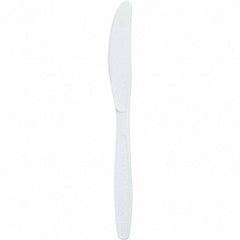 Solo - Extra Heavyweight Plastic Knives - White - Caliber Tooling