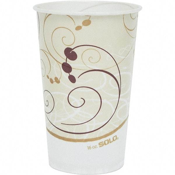 Solo - 16 oz Treated-Paper Cold Cups - White, Beige, Red - Caliber Tooling