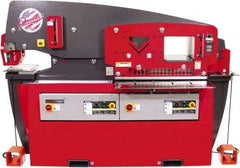 Edwards Manufacturing - 17-3/4" Throat Depth, 110 Ton Punch Pressure, 1-3/8" in 1" Punch Capacity Ironworker - 7-1/2 hp, 1 Phase, 230 Volts, 57-1/4" Wide x 66-1/16" High x 42-3/8" Deep - Caliber Tooling