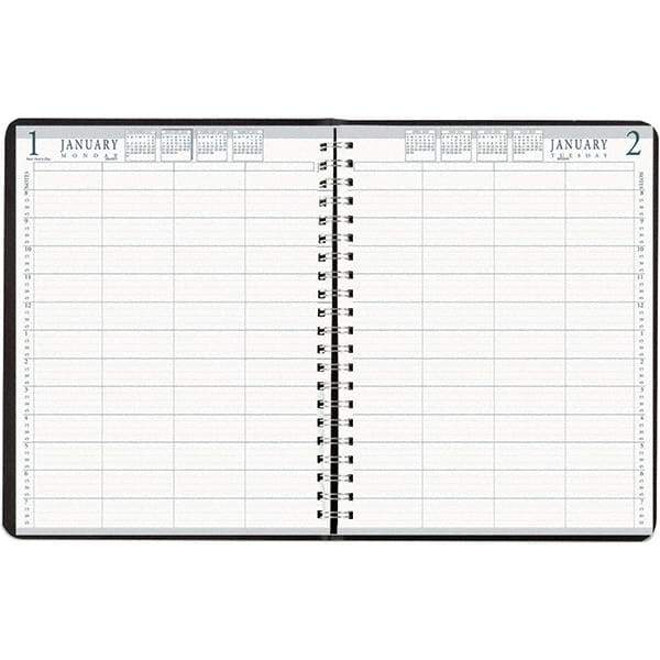 House of Doolittle - 365 Sheet, 8 x 11", Group Daily Appointment Book - Black - Caliber Tooling