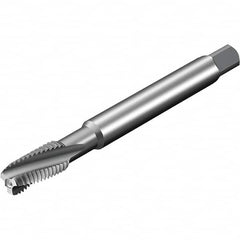 Sandvik Coromant - 4 Flute 6HX Spiral Flute Tap - Powdered Metal High Speed Steel, AlCrN Finish - Caliber Tooling