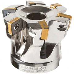 Iscar - Indexable High-Feed Face Mills Cutting Diameter (Decimal Inch): 1.692 Cutting Diameter (mm): 43 - Caliber Tooling