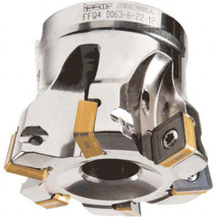 Iscar - Indexable High-Feed Face Mills Cutting Diameter (Decimal Inch): 1.102 Cutting Diameter (mm): 28 - Caliber Tooling