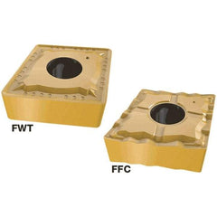 Iscar - CNMG432 FWT Grade IC520N Carbide Turning Insert - TiCN/TiN Finish, 80° Diamond, 12.7mm Inscr Circle, 4.76mm Thick, 0.8mm Corner Radius - Caliber Tooling