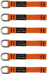 Ergodyne - 4-1/2" Tool Tether - Sealing Tape Connection, 5" Extended Length, Orange - Caliber Tooling