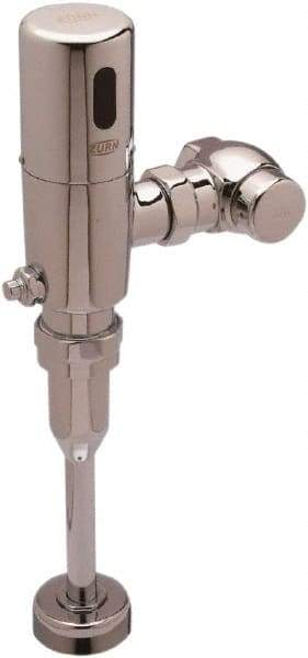 Zurn - 3/4" Spud Coupling, 1" Pipe, Urinal Automatic Flush Valve - Single Flush, 0.125 Gal per Flush, Chrome Cover, Powered by 4 AA Batteries - Caliber Tooling