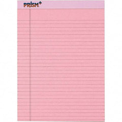 TOPS - 50 Sheet, 8-1/2 x 11-3/4", Legal/Wide (Style) Legal Pad - Pastel Pink - Caliber Tooling