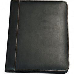 Samsill - 50 Sheet, 8-1/2 x 11", Legal (Style) Leather Padfolio - Black - Caliber Tooling