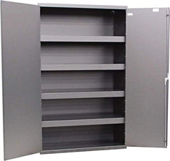 Valley Craft - 4 Shelf Base Storage Cabinet - Steel, 36" Wide x 24" Deep x 72" High, Gray - Caliber Tooling