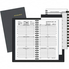 AT-A-GLANCE - 104 Sheet, 3-1/4 x 6-1/4", Weekly Appointment Book - Black & White - Caliber Tooling