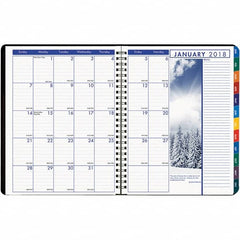 House of Doolittle - 128 Sheet, 8-1/2 x 11", Weekly/Monthly Planner - Black - Caliber Tooling