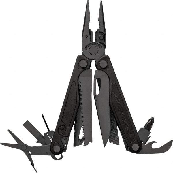 Leatherman - 1 Piece, Multi-Tool Set with 19 Functions - Black, 4" Closed Length - Caliber Tooling