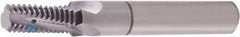 Vargus - 1/16-27 NPT, 0.232" Cutting Diam, 3 Flute, Solid Carbide Helical Flute Thread Mill - Internal/External Thread, 0.389" LOC, 2.244" OAL, 1/4" Shank Diam - Caliber Tooling