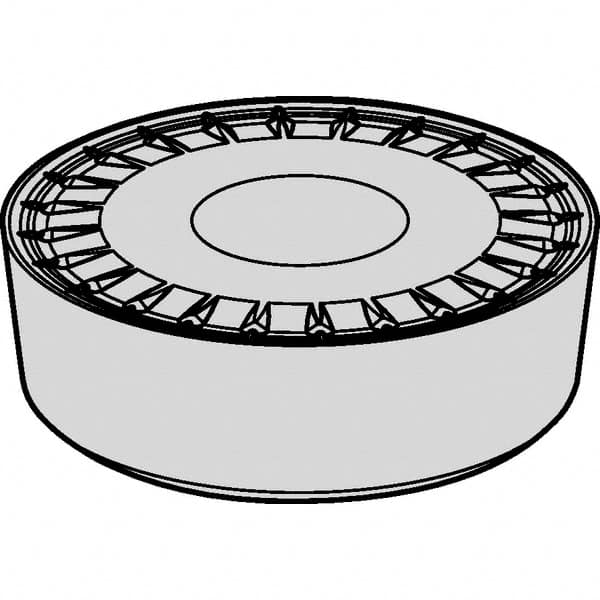 RCMX3209M0TUPG KCPK05 Carbide Turning Insert TiOCN Finish, Neutral, 32mm Inscribed Circle, 0″ Corner Radius, Round