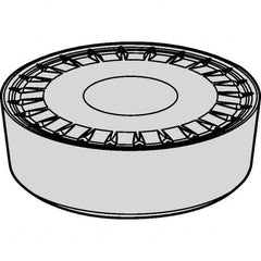 RCMX3209M0TUPG KCP10B Carbide Turning Insert TiOCN Finish, Neutral, 32mm Inscribed Circle, 0″ Corner Radius, Round