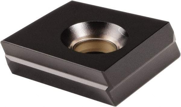 Kennametal - C2FIX150505 MN Grade KCP25 Carbide Turning Insert - TiCN/Al2O3 Finish, Irregular, 5mm Thick, 0.5mm Corner Radius - Caliber Tooling