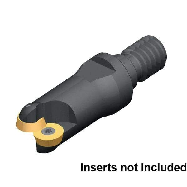 Kennametal - 25mm Cutting Diam, 63/64" Max Depth of Cut, Modular Connection Indexable Copy End Mill - 5 Inserts, RD.. 0702.. Insert - Caliber Tooling