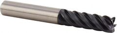 Kennametal - 20mm, 5 Flute, Single End, Solid Carbide, 1mm Corner Radius End Mill - 125mm OAL, 43° Helix, Right Hand Flute, 60mm LOC, Right Hand Cut - Caliber Tooling