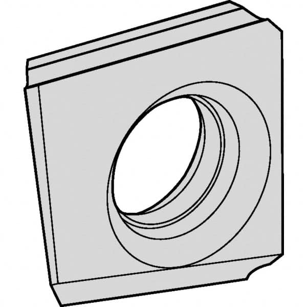 Kennametal - D2FIX150504 HP Grade KCU10 Carbide Turning Insert - AlTiN Finish, 56° Irregular, 5mm Thick, 1/64" Corner Radius - Caliber Tooling