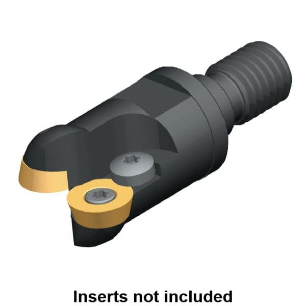 Kennametal - 24mm Cutting Diam, 0.9449" Max Depth of Cut, Modular Connection Indexable Copy End Mill - 2 Inserts, RD.. 12T3.. Insert - Caliber Tooling